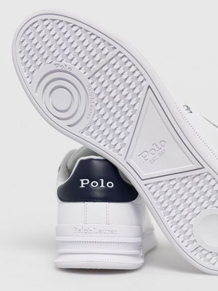 Bőr félcipo Polo Ralph Lauren fehér