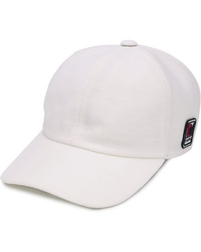 Brodert cap Zegna hvit