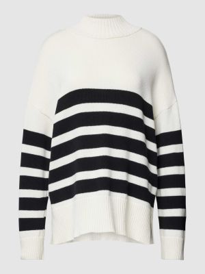 Dzianinowy sweter oversize Only biały