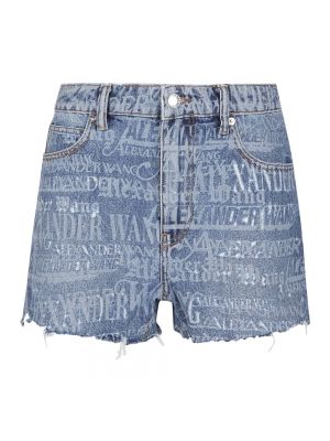 Jeans shorts Alexander Wang blau