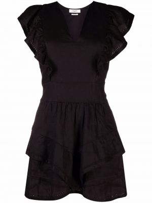Vestido sin mangas con escote v Isabel Marant étoile negro