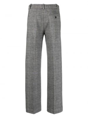 Kostkované rovné kalhoty s potiskem Circolo 1901 šedé