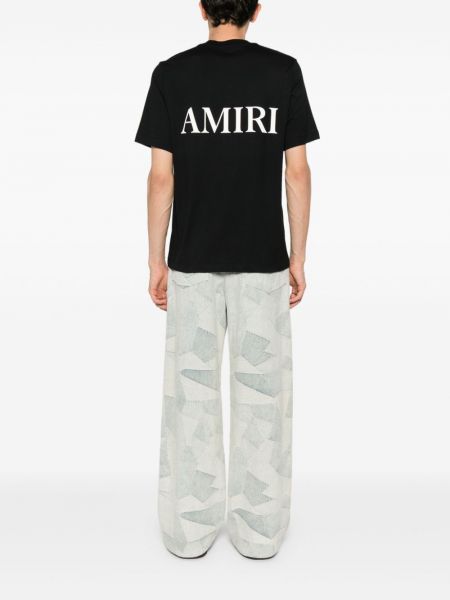 T-shirt en coton à imprimé Amiri noir