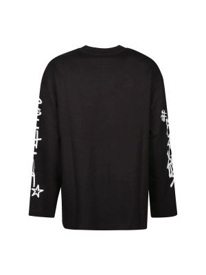Camiseta de manga larga Versace Jeans Couture negro