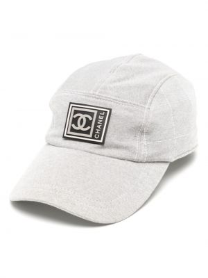 Kepurė su snapeliu Chanel Pre-owned pilka