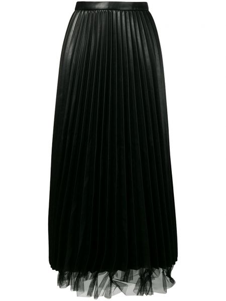 Plisovaná sukňa Ermanno Scervino čierna