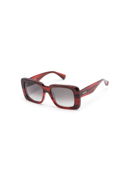 Okulary przeciwsłoneczne Max Mara czerwone
