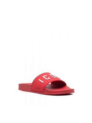 Sandały wsuwane Dsquared2 czerwone