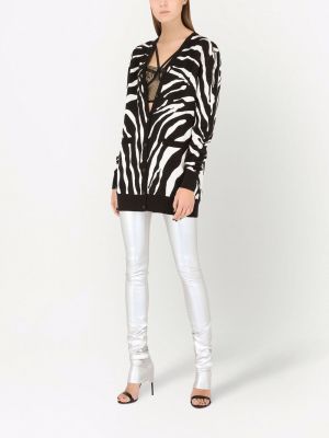 Strickjacke mit zebra-muster Dolce & Gabbana