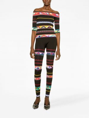 Abstrakter leggings mit print Pucci schwarz