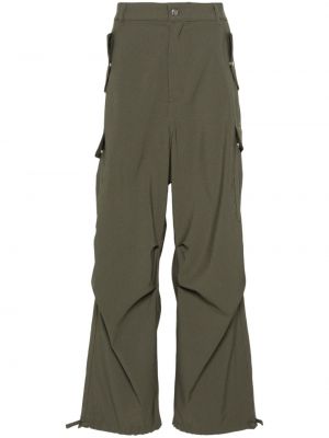 Карго панталони на райета Rhude зелено