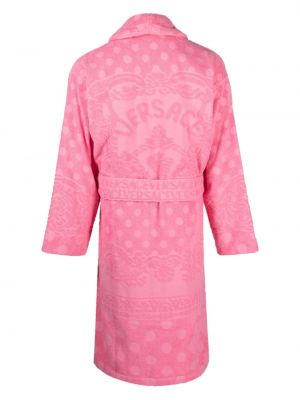 Bademantel mit print Versace pink