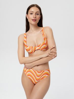 Plavky z polyesteru Sinsay - oranžová