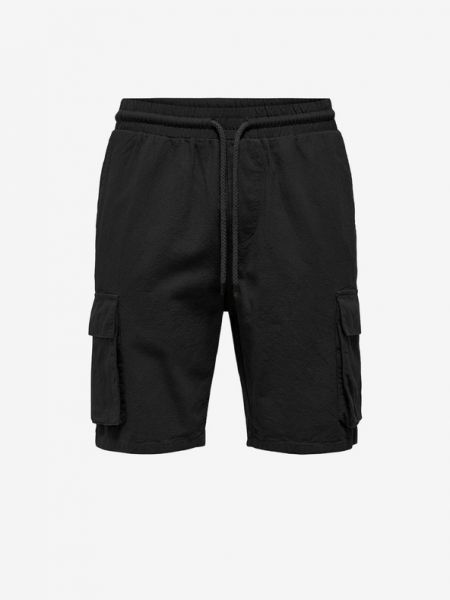Leinen shorts Only & Sons schwarz