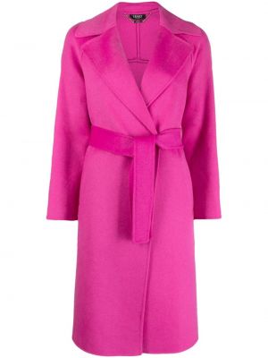 Vlnený kabát Liu Jo ružová