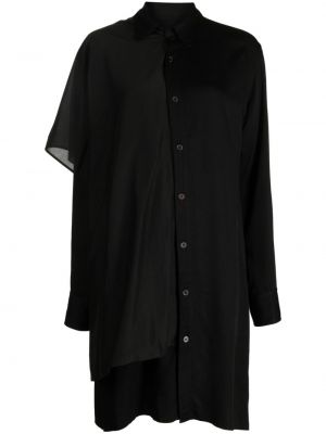 Saténové košilové šaty Yohji Yamamoto