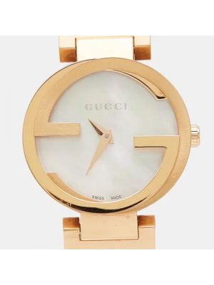 Zegarek ze stali chirurgicznej Gucci Vintage biały