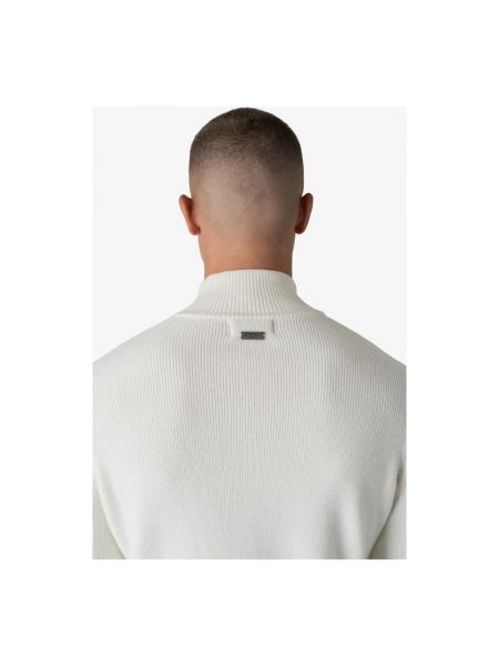 Jersey cuello alto con cremallera de punto de tela jersey Quotrell blanco