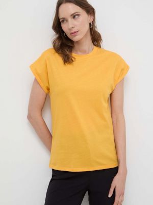 Pomarańczowa koszulka bawełniana Marella