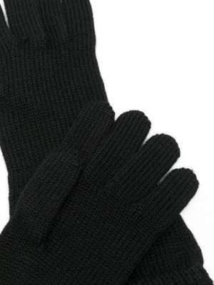 Vlněné rukavice Yohji Yamamoto černé