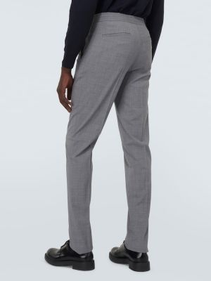 Pantaloni dritti di lana Lardini grigio