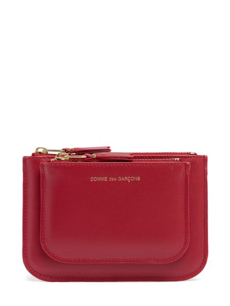 Cartera con bolsillos Comme Des Garçons Wallet rojo