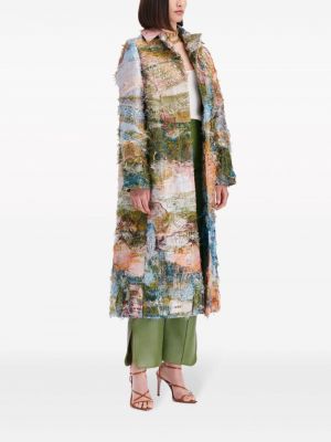 Kabát s potiskem s abstraktním vzorem Oscar De La Renta