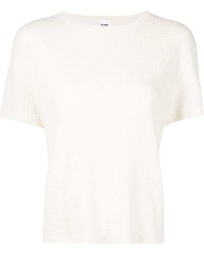 Camiseta de cuello redondo Re/done blanco