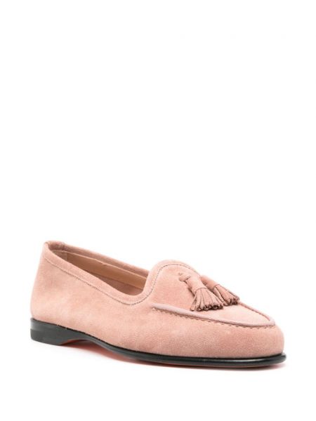 Wildleder loafer Santoni pink