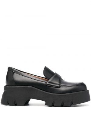 Chunky nahast loafer-kingad Gianvito Rossi must