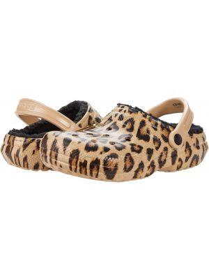 Сабо Zappos x Crocs Clueless Exclusive: 'The Amber' Classic Lined Clog Crocs, Leopard, or Whatever