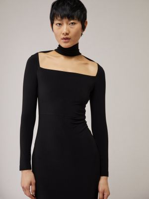 Коктейльное платье Norma Kamali черное