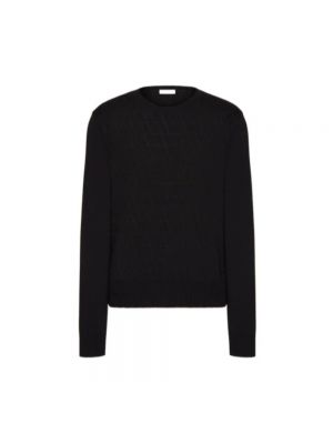 Sweter z dżerseju Valentino czarny