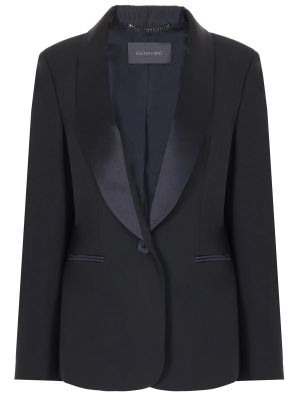 Однотонный пиджак Elena Miro черный