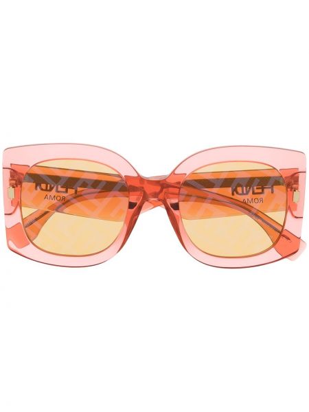 Gafas de sol oversized Fendi Eyewear naranja