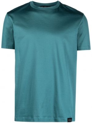 Bavlněné tričko s kulatým výstřihem Low Brand zelené