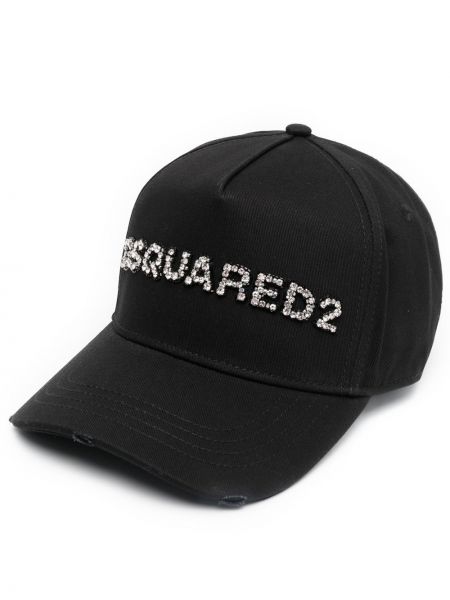 Krystaller cap Dsquared2 svart