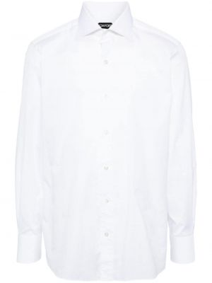Bombažna srajca Tom Ford bela