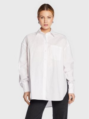 Marškiniai oversize Remain balta