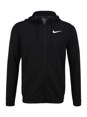 Športová mikina na zips Nike čierna