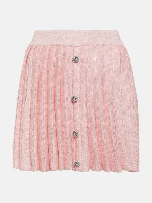 Mini falda con lentejuelas Self-portrait rosa
