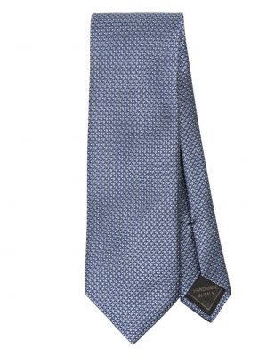 Cravate à motif géométrique en jacquard Brioni