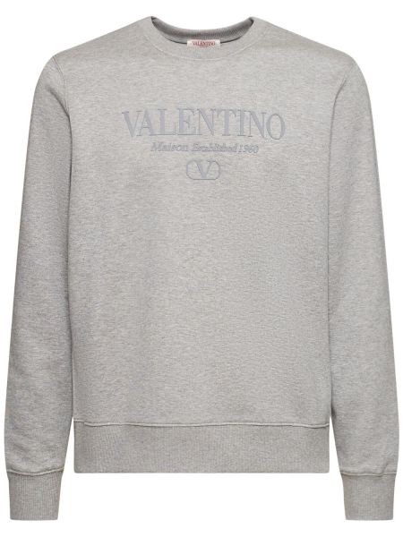 Trøje bomuld sweatshirt Valentino grå