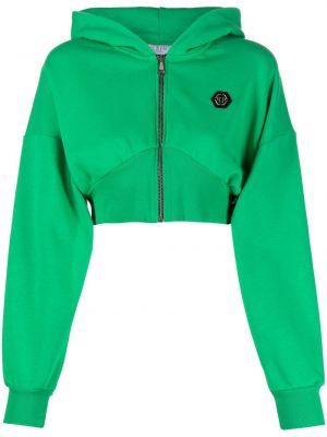 Kapučdžemperis Philipp Plein zaļš