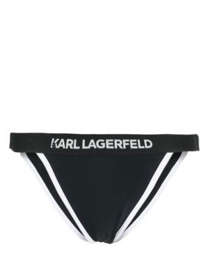 Bikiny s potlačou Karl Lagerfeld čierna