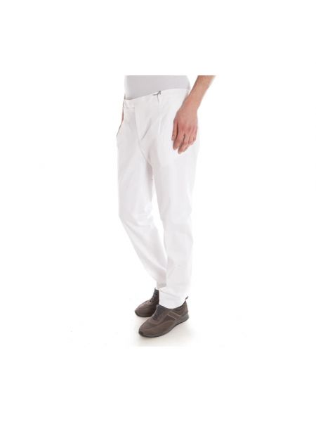 Spodnie plisowane Daniele Alessandrini białe