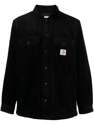 Βαμβακερό πουκάμισο Carhartt Wip μαύρο