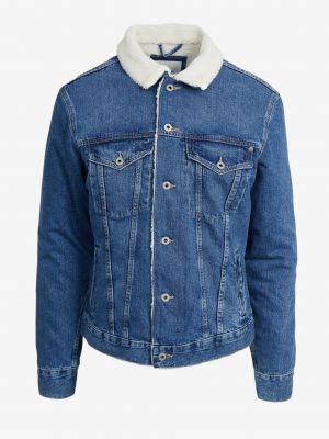 Džinsa jaka ar kažokādu Pepe Jeans zils