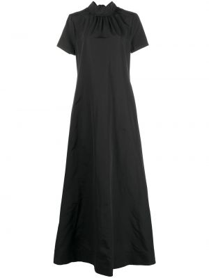 Koktejlové šaty s mašlí Staud černé