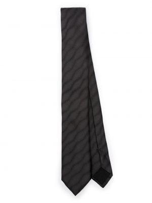 Hodvábna kravata Boss čierna